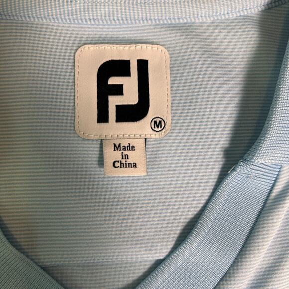 Footjoy FJ Golf Shirt Womens Medium V Neck PGA Frisco Embroidered Performance - Picture 3 of 6